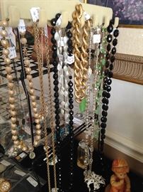 Some of the many necklaces