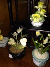 Small soapstone arrangements