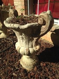 One of many concrete planters