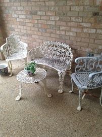 Wrought iron patio set