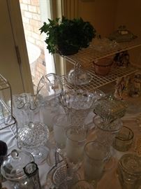Fostoria selections and other glassware