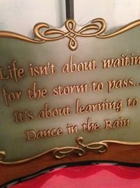 "Life isn't about waiting for the storm to pass; it's about learning to dance in the rain."