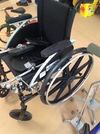 One of two wheel chairs