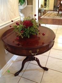 Stunning Century drum table