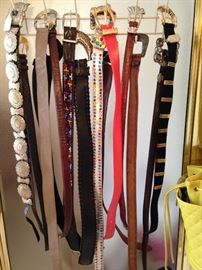 A few of the many belts