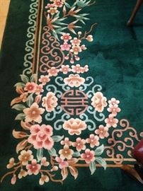 One of two fabulous 8 feet 4 inches x 11 feet 6 inches (not counting fringe) rugs in immaculate condition