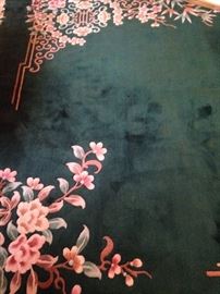 One of two fabulous 8 feet 4 inches x 11 feet 6 inches (not counting fringe) rugs in immaculate condition