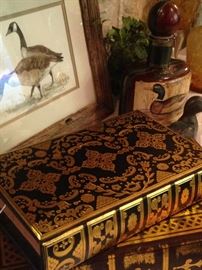 Decorative books; duck decanter
