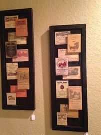 Two of three cork boards