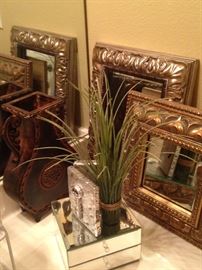Variety of mirrors and frames