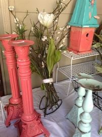 Coral and turquoise decor 
