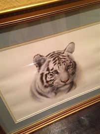 Framed "White Tiger"