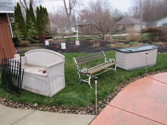 Deck Box, Deck Storage Bench, Park or Garden Bench