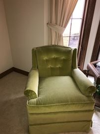 2 HARDEN GREEN CHAIRS