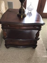 AMERICAN SIGNATURE SIDE TABLE WITH 2 DRAWERS-2 AVAILABLE
27.5”W x 28”L x 25.5”H