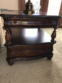 AMERICAN SIGNATURE SIDE TABLE WITH 2 DRAWERS-2 AVAILABLE
27.5”W x 28”L x 25.5”H