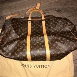 AUTHENTIC LOUIS VUITTON KEEPALL BANDOULIERE 55 DUFFLE