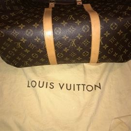 AUTHENTIC LOUIS VUITTON KEEPALL BANDOULIERE 55 DUFFLE