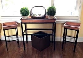 Smith & Hawken Copper Planters with Stands