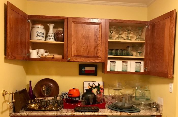 Cookie Jars, Platters, Glassware & More