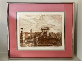 Close Up of Signed Artwork