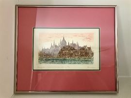 Close Up of Signed Artwork