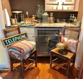 Semi-Antique Chairs, Large Native Style Blanket & More