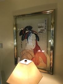 LARGE Geisha Girl Asian Art