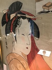 LARGE Geisha Girl Asian Art