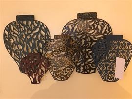 Asian Jars Metal Wall Hanging