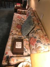 Exotic Floral Upholstered Sofa