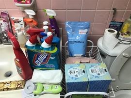 Assorted Household Cleaners And Chemicals