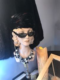 LARGE Selection of Gold And .925 Silver Jewelry ~ Mostly 14K Gold ( Some 18K Gold And 10K Gold Items) ~ MANEQUIN HEAD NOT FOR SALE