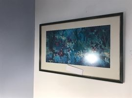 Vintage Leroy Neiman  " FOX HUNT FOR THE UNICORN" Framed Lithograph
