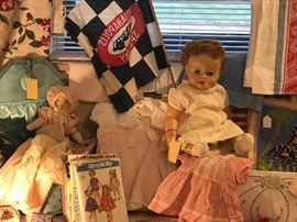 Vintage Barbie And Other Doll Patterns ~ Vintage Girls And Womens Patterns ~ Vintage Dolls ~ Vintage Embroidered Items ~ Vintage Indianapolis 500 Flags