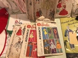 Vintage Barbie And Other Doll Patterns ~ Vintage Girls And Womens Patterns ~ Vintage Dolls ~ Vintage Embroidered Items ~ Vintage Indianapolis 500 Flags