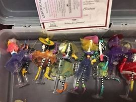 Ashton Drake - Dolly Mama "ITS HAPPY HOUR SOMEWHERE" Ornaments