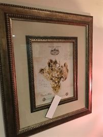 Wine Theme Framed Print