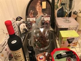 Vintage Bar Glasses ~ Various Bar Items ~ Repro Coke Trays