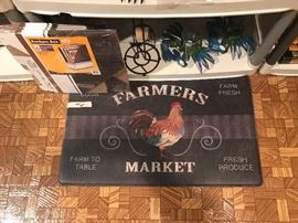 Farmers Market Kitchen Rug ~ Soft Rubber