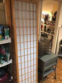 Wooden And Rice Paper Folding Screens