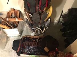 Vintage Mens Ties And Hats ~ Assorted Womens Shoes And Boots