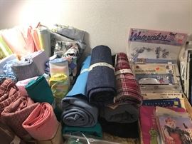 Assorted Craft Items, Books, Fabric, Craft Kits...MORE