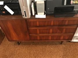 Danish Modern Dresser With Mirror
