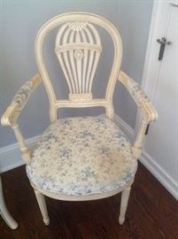Ethan Allen Chair measures 24w x 23 d x 39 h $125