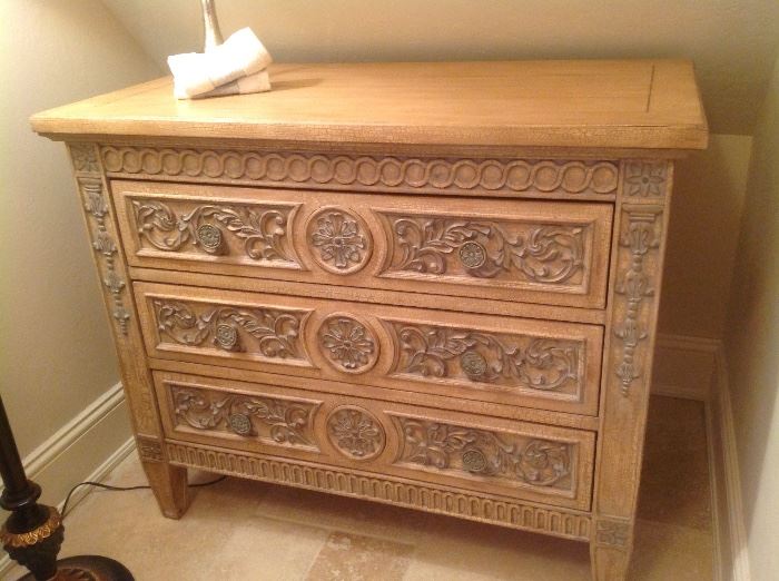 Ornate 3 drawer dresser.....44 w x 24 d x 37 h - $275...sold