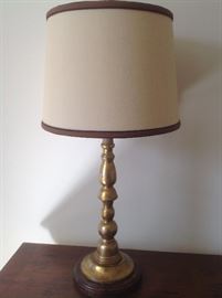 Pair of old gold table lamps...24h - $175 pr. - original price $201 each