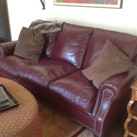 Master Leather Sofa - 84 L x 37 w x 36 H - $395...sold