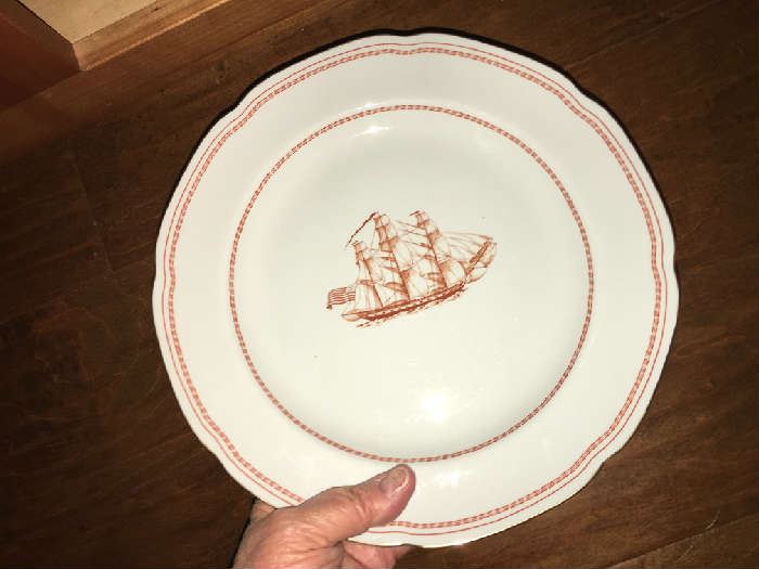 COMPLETE CHINA SET OF "TRADEWINDS" BY SPODE