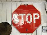 Vintage stop sign